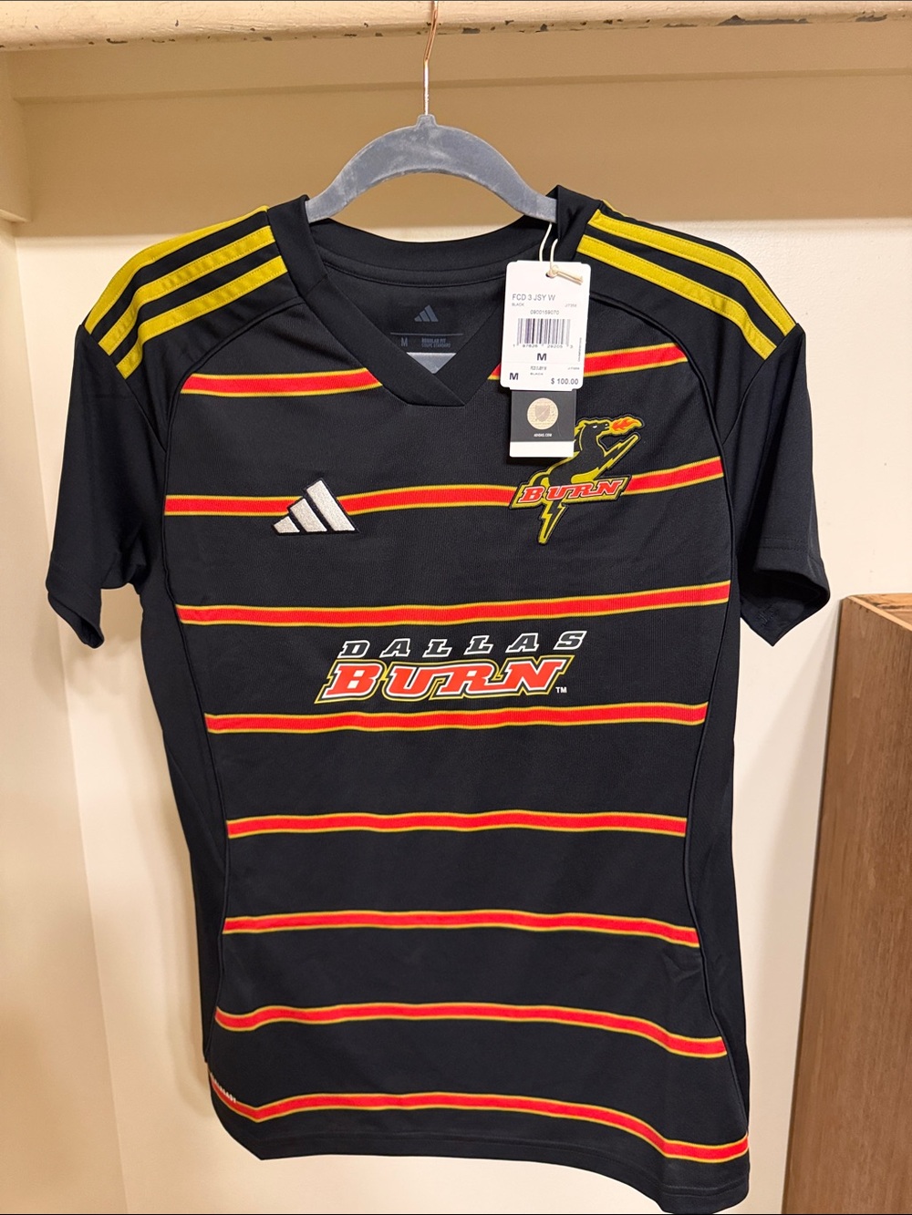 NWT Authentic Vintage MLS Dallas Burn Soccer Jersey
